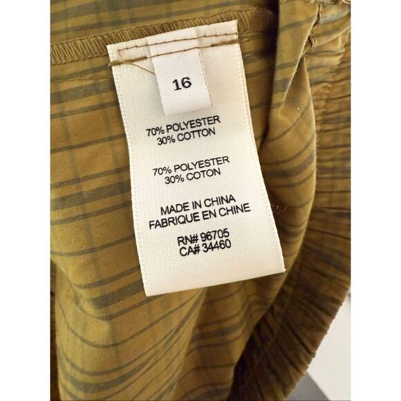 Rebecca Taylor Plaid Skort in Mini Plaid Olive Combo - Picture 9 of 9